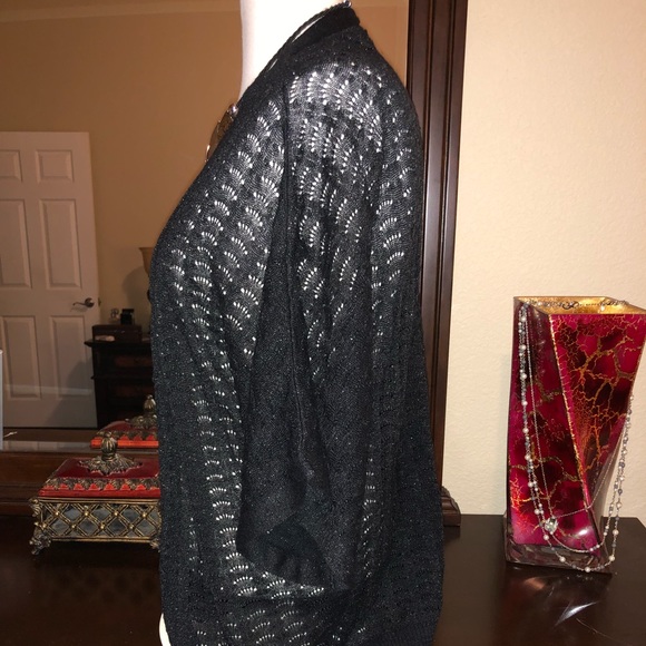 Charlotte Russe Silver Shimmer Cardigan💎💎 - Picture 2 of 8